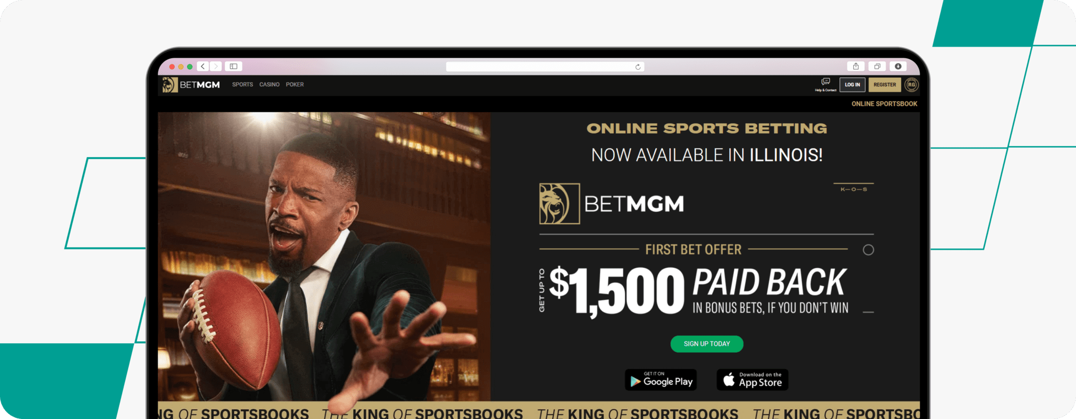 betmgm illinois screenshot